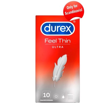 Durex Feel Thin - Prezerwatywy 20% Cieńsze 10szt